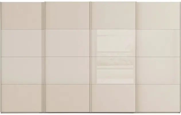 Goossens kledingkast finca combi glans mat glas bruin hoogwaardig meubelplaat - 8244408-{merk}-finca-combi-sts-bruin-schuifdeuren-01